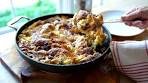 Croissant Bread Pudding with Raisins and Caramel Sauce