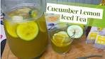 Cucumber and Lemon Iced Tea