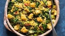 Curried Millet Stir Fry with Kohlrabi