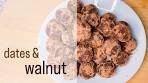 Date and walnut Balls / No Bake Energy Balls / Healthy Recipe
