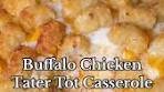 Delicious Buffalo Chicken Tater Tot Casserole Recipe