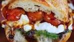 Delicious Burrata Caprese Sandwich with Cherry Tomato Confit