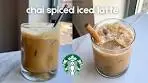 Delicious Chai Spiced Iced Latte for Fall 🍁🍂 No Syrups Needed