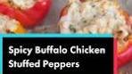 Delicious Spicy Buffalo Chicken Stuffed Peppers Recipe