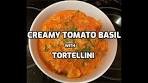 Delicious Tomato Basil Cream Sauce Recipe l Tortellini with ...