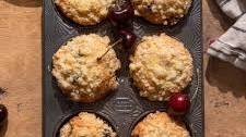 Dried Cherry Muffins with Streusel Topping