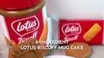 Easy 4-Ingredient Biscoff Mug Cake Recipe