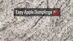 Easy Apple Dumpling Recipe With Crescent Rolls