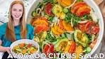 Easy Avocado Citrus Arugula Salad Recipe | with Lemon ...