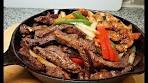 Easy Beef Fajitas Recipe | Stove Top Beef and Chicken Fajitas