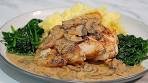 EASY Creamy Mushroom Chicken with Mashed Potatoes & ...