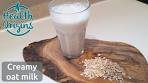 Easy creamy oat milk from 2 ingredients