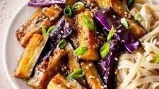 Easy Eggplant Stir Fry with Garlic Sauce