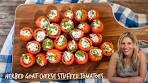 Easy & Elegant Appetizer! Herb Goat Cheese Stuffed Cherry ...