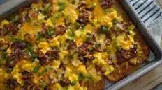 Easy Hash Brown Breakfast Pizza