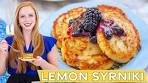 Easy Lemon Syrniki - Ukrainian Cheese Pancakes Recipe