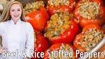 EASY Meat & Rice Stuffed Peppers!! The BEST Recipe! Extra ...
