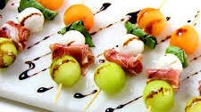 Easy Mozzarella Melon Prosciutto Skewers