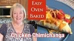 Easy OVEN BAKED Chicken Chimichanga for 2 to 4 Recipe