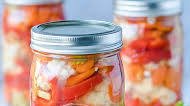 Easy Pickled Vegetables Cauliflower, Red Peppers And Carrots