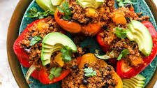 Easy Quinoa Stuffed Peppers (Vegan)