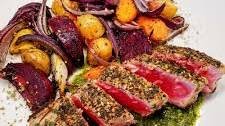Easy seared tuna with herbs