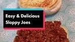 Easy Sloppy Joes Homemade ! You will need : 1 Pound and ...