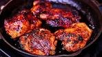 Easy Sweet and Spicy Baked Chicken Thighs Recipe