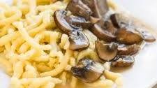 Egg Noodles with Mushroom Sauce