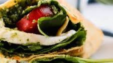 Egg wrap Italian caprese filling