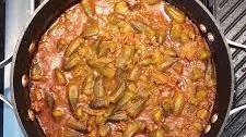 Egyptian Okra Stew with Ground Beef