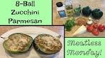 Eight-Ball Zucchini Parmesan | Meatless Monday