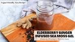 Elderberry Ginger Infused Sea Moss Gel |Easy Recipe ...