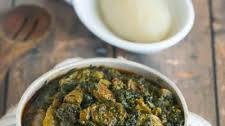 Eru Soup (Spinach/Okazi leaves)