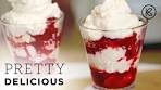 Eton Mess Dessert with Berry Sauce | Pretty Delicious