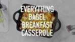 Everything Bagel Breakfast Casserole