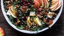 Fall Harvest Honeycrisp Apple and Kale Salad