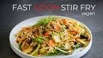 FAST Weeknight Udon Noodles Stir Fry Recipe!