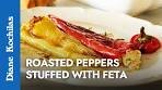 Feta Stuffed Roasted Peppers