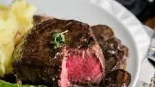 Filet Mignon in Mushroom Wine Sauce