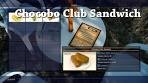Final Fantasy 15: Chocobo Club Sandwich - Food