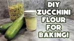 Flour from Zucchini?! DIY Zucchini Flour for Baking