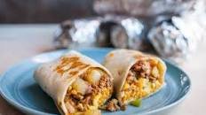 Freezer Breakfast Burritos With Sausage, Eggs and Salsa Verde