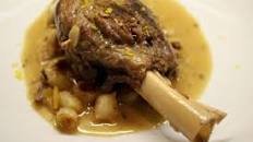 French in a Flash: Braised Lamb Shanks with Lemon Confit and Sweet Pearl Onions Recipe