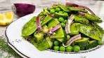 Fresh, crunchy and very tasty snow peas and cucumber salad ...
