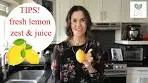 fresh lemon zest and juice: tips for using & storing lemon zest ...
