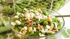 Fresh Pea Salad with Feta & Walnuts