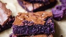 Fudgy Ube Brownies