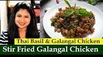 Galangal Fried Chicken Recipe | Thai Style Stir Fried ...