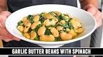 Garlic Butter Beans with Spinach | HEALTHY & Delicious 20 ...